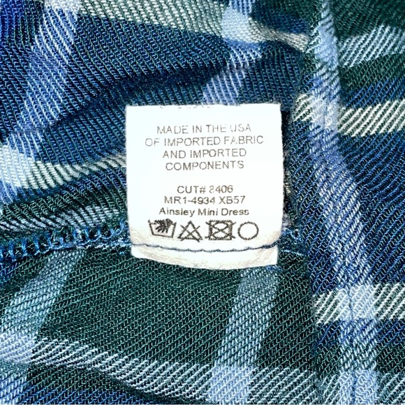 Show Me Your MuMu | Ainsley Plaid Long Sleeve Mini Dress Size Small - Picture 7 of 8